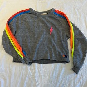 NEW! Aviator Nation crop sweatshirt! Ladies size Small